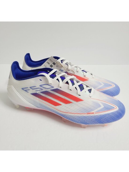 NEW Adidas Adizero F50 Pro FG Soccer Cleats IE0596 Size 8 White #1 main image 9